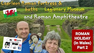 305 Caerleon Castle Roman Fortress and Baths Legionary Museum and Roman Amphitheatre Wales [upl. by Yve]