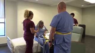 Physical Therapy Transfer Training  How To Transfer From Wheelchair To Bed [upl. by Citarella]