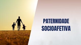 Paternidade socioafetiva [upl. by Rivy]