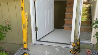 Jeld Wen Front Door Installation  Really crappy products and craftsmanship PART 1 [upl. by Irrab]