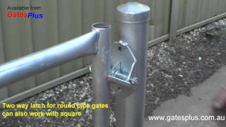 Gate Latch 2 way for round pipe and square [upl. by Fineberg846]