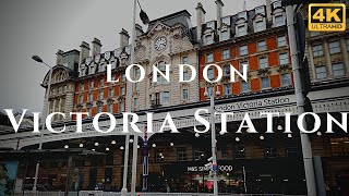 London Victoria Station Walk Through England 4K [upl. by Donnell]