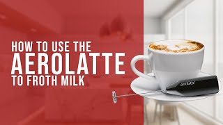 How To Use the AeroLatte To Froth Milk [upl. by Octavia]