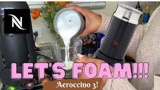 How To Foam Milk With Aeroccino 3 Make Coffee With Foam Tips amp Tricks  Easy Foamed Latte Recipe [upl. by Sitoiyanap960]