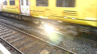 Merseyrail 507 009 making arcs at Birkdale station [upl. by Sices362]