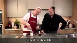 How to make a hot chocolate using an aerolatte milk frother [upl. by Hamil]